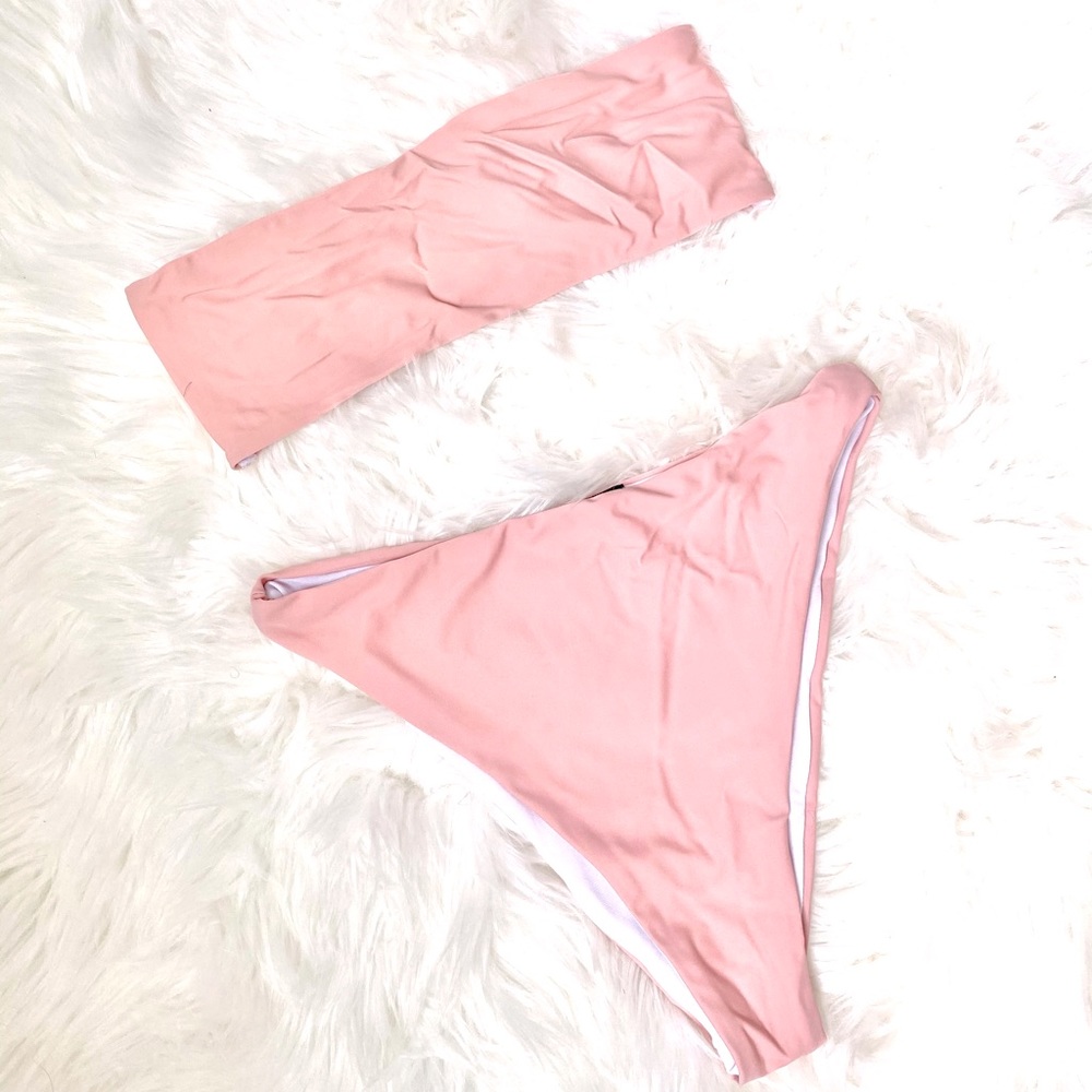 Misguided Dusty Blush Bikini